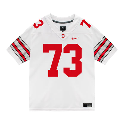 Ohio State Buckeyes Nike #73 Vasean Washington Student Athlete White Football Jersey