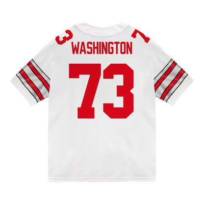 Ohio State Buckeyes Nike #73 Vasean Washington Student Athlete White Football Jersey