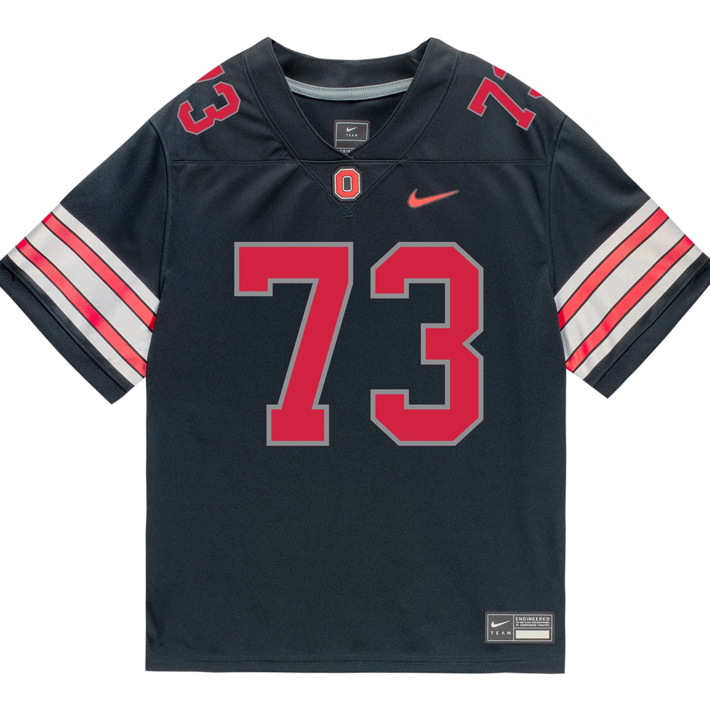 Ohio State Buckeyes Nike #73 Vasean Washington Student Athlete Black Football Jersey