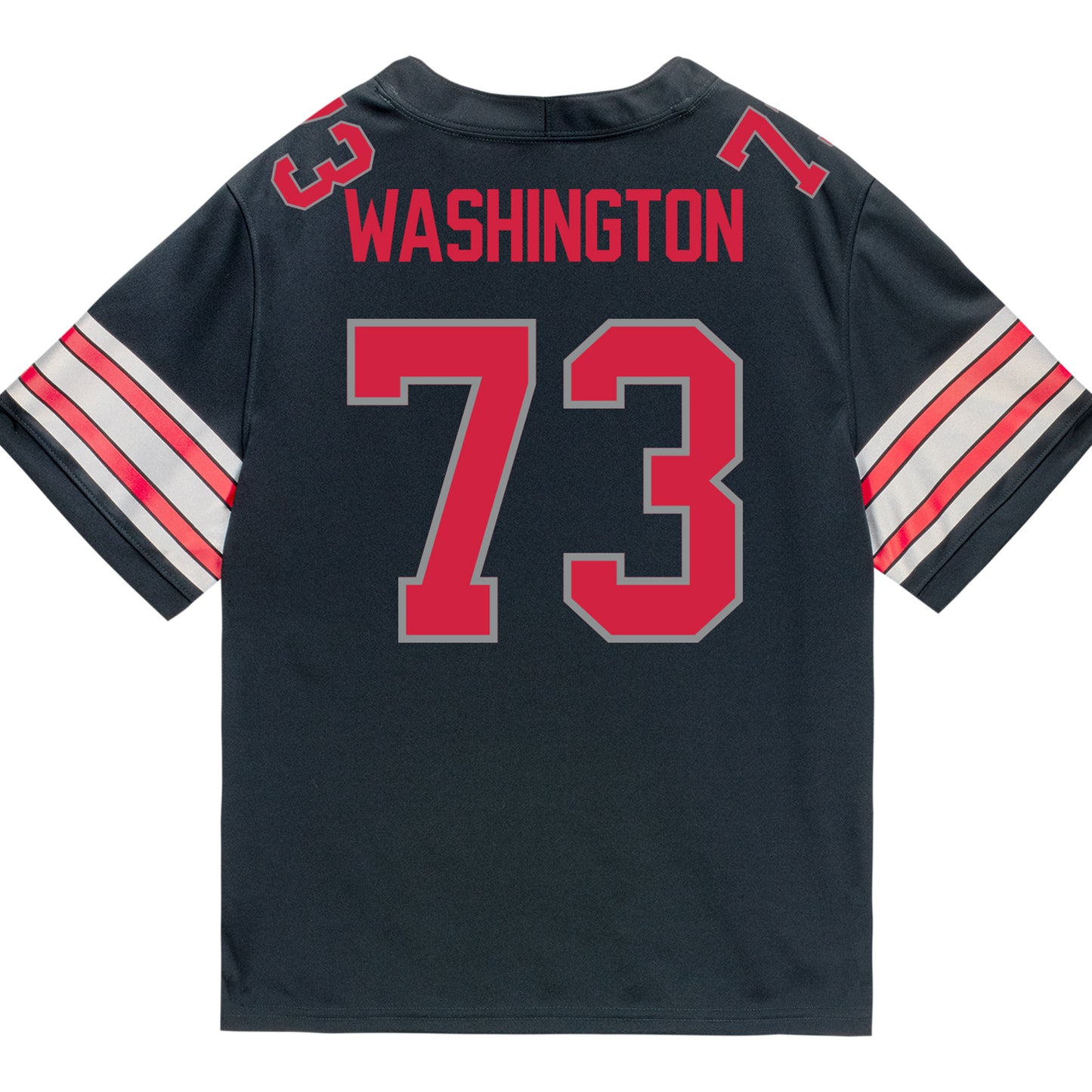 Ohio State Buckeyes Nike #73 Vasean Washington Student Athlete Black Football Jersey