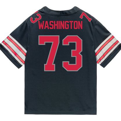 Ohio State Buckeyes Nike #73 Vasean Washington Student Athlete Black Football Jersey