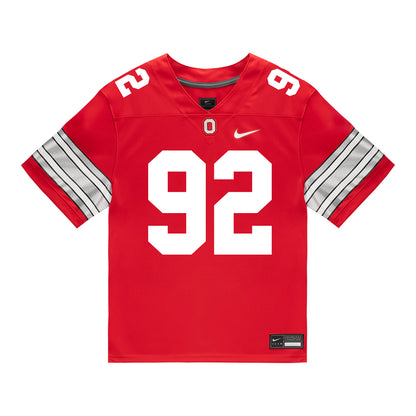 Ohio State Buckeyes Nike #92 Cooper Peterson Student Athlete Scarlet Football Jersey