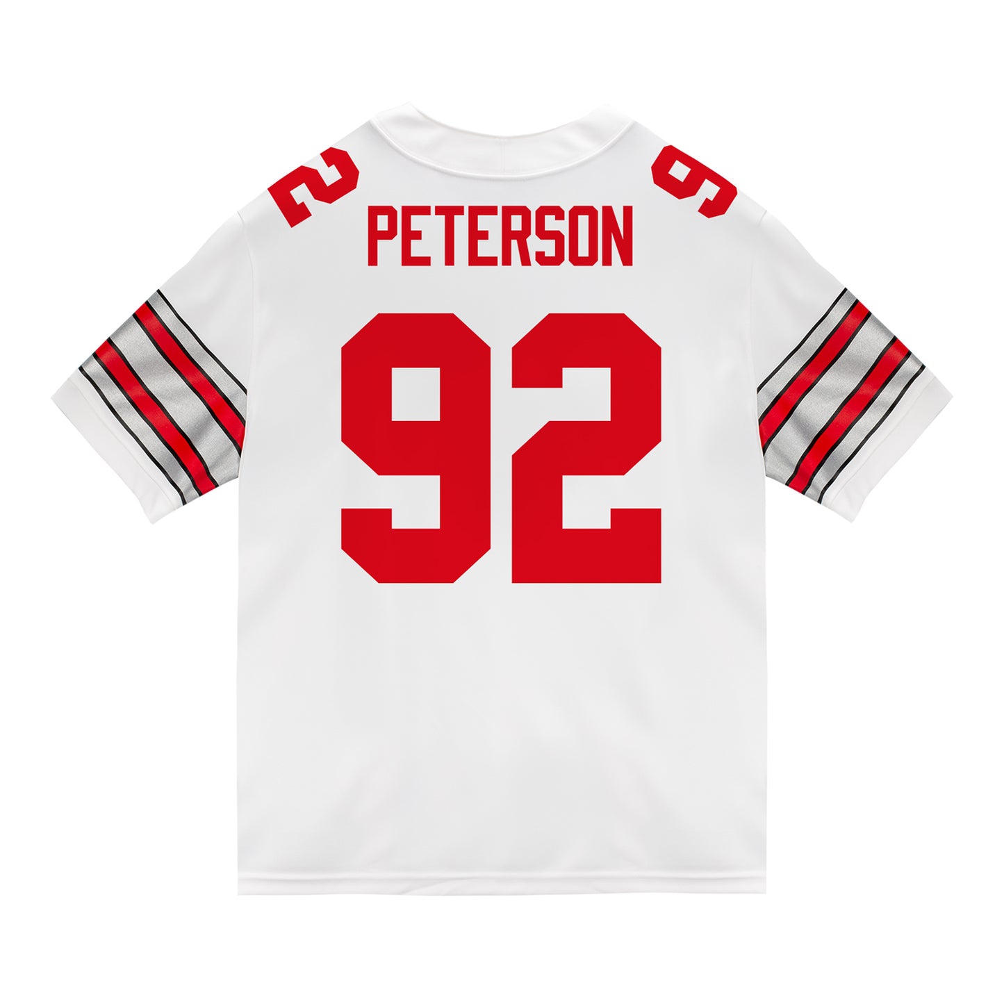 Ohio State Buckeyes Nike #92 Cooper Peterson Student Athlete White Football Jersey