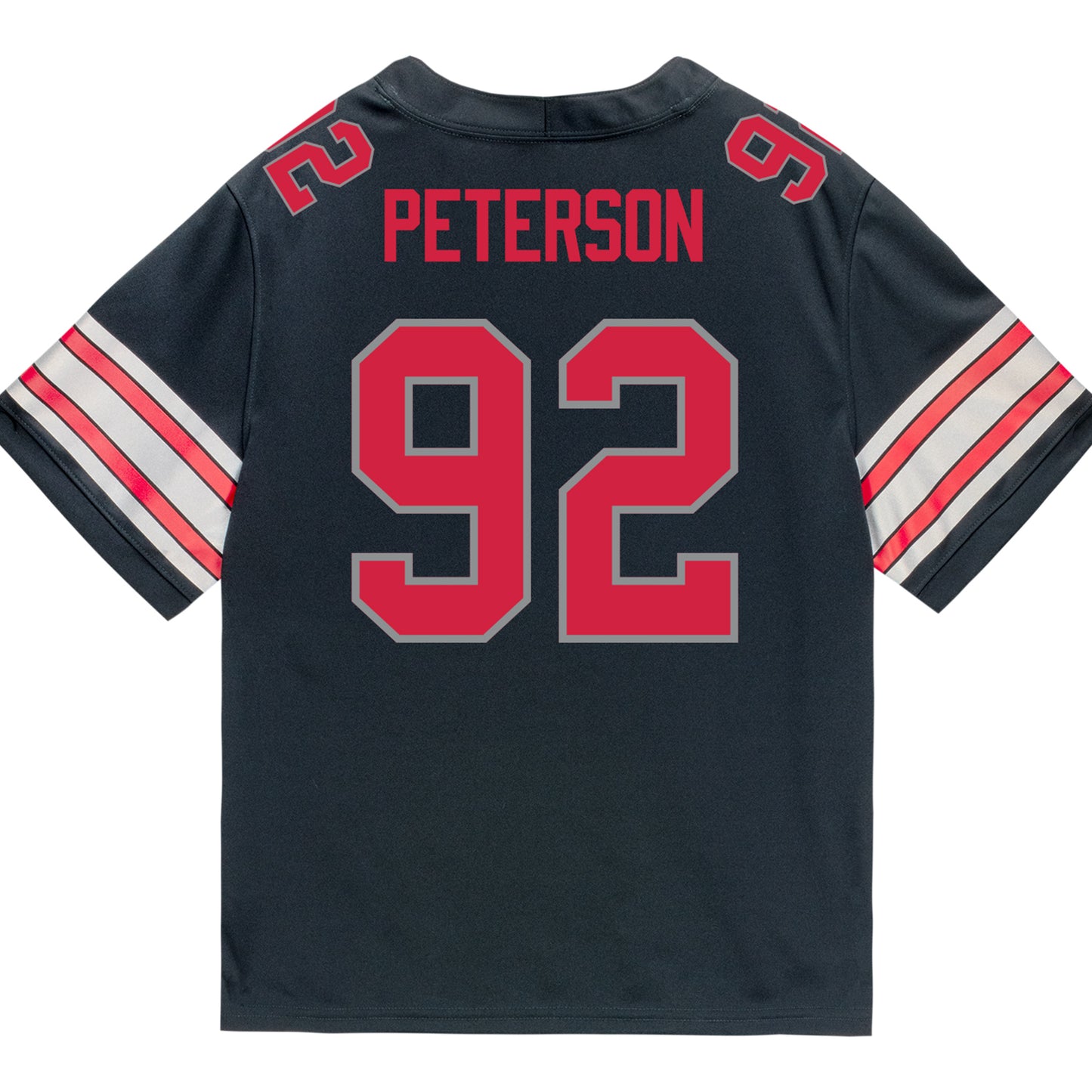 Ohio State Buckeyes Nike #92 Cooper Peterson Student Athlete Black Football Jersey