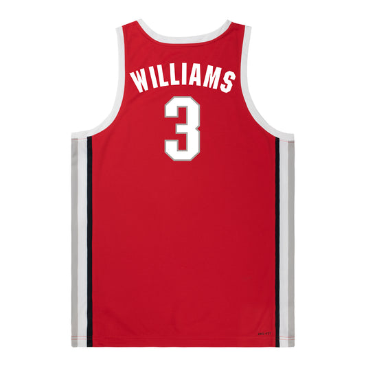Ohio State Buckeyes #3 Jimmie Williams Student Athlete Basketball Jersey