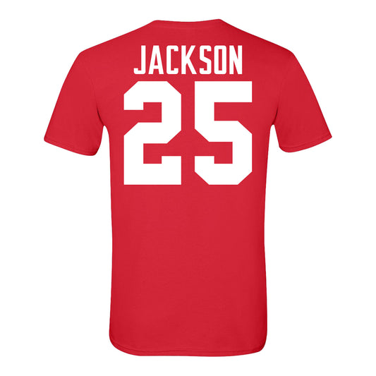 Ohio State Buckeyes #25 Bo Jackson Student Athlete Football Youth T-Shirt - Back View