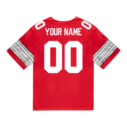 Men's Ohio State Buckeyes Personalized Nike Scarlet Game Jersey