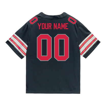 Men's Ohio State Buckeyes Personalized Nike Black Game Jersey