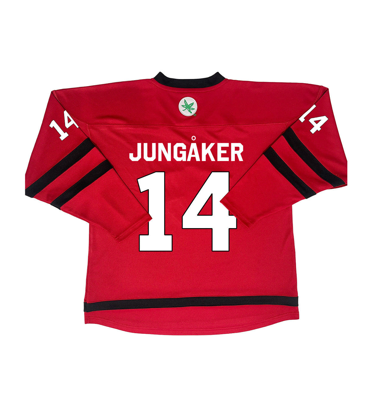 Ohio State Buckeyes #14 Mira Jungåker Student Athlete Women's Hockey Jersey - Back