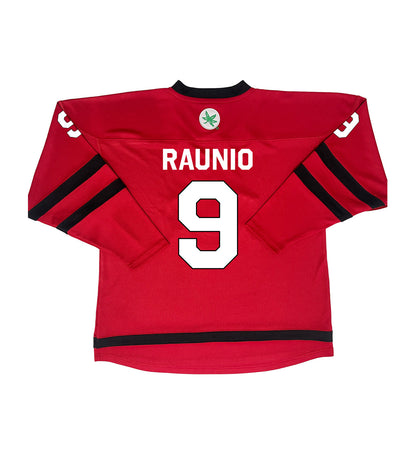 Ohio State Buckeyes #9 Jenna Raunio Student Athlete Women's Hockey Jersey - Back