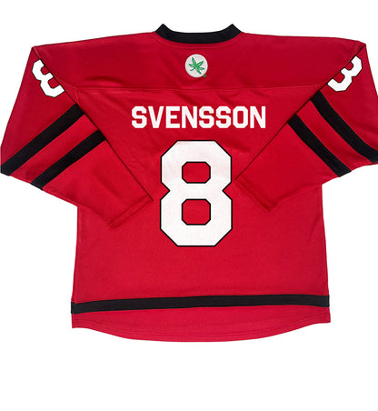 Ohio State Buckeyes #8 Hilda Svensson Student Athlete Women's Hockey Jersey - Back