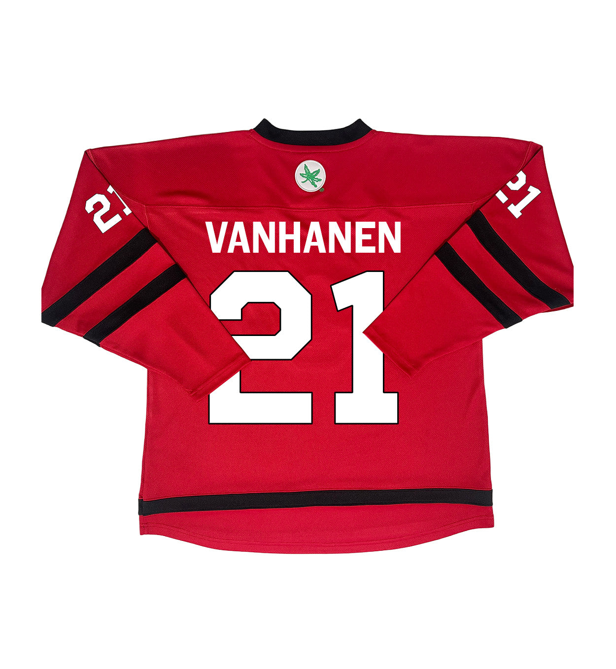 Ohio State Buckeyes #21 Sanni VanHanen Student Athlete Women's Hockey Jersey - Back