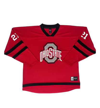 Ohio State Buckeyes #21 Sanni VanHanen Student Athlete Women's Hockey Jersey - Front