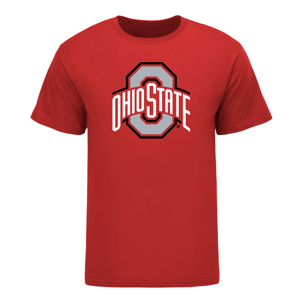 Ohio State Buckeyes #1 Raygan Kirk Student Athlete Women's Hockey T-Shirt In Scarlet - Front View