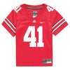 Ohio State Buckeyes Nike #41 Josh Proctor Student Athlete Scarlet Football Jersey - In Scarlet - Front View