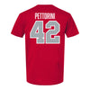 Ohio State Buckeyes Baseball Student Athlete T-Shirt #42 Tyler Pettorini - Back View