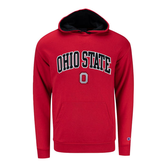 Ohio State Buckeyes Stadium Applique Scarlet Hood - Front View