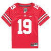 Ohio State Buckeyes Nike #19 Chad Ray Student Athlete Scarlet Football Jersey - In Scarlet - Front View