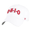 Ohio State Buckeyes O-H-I-O Clean Up Unstructured Adjustable Hat - Angled Left View