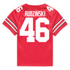 Ohio State Buckeyes Nike #46 Ryan Rudzinski Student Athlete Scarlet Football Jersey - In Scarlet - Back View