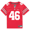 Ohio State Buckeyes Nike #46 Ryan Rudzinski Student Athlete Scarlet Football Jersey - In Scarlet - Front View