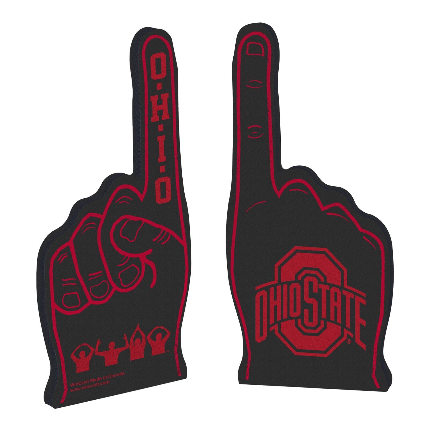 Ohio State Buckeyes O H I O Foam Finger - Main View