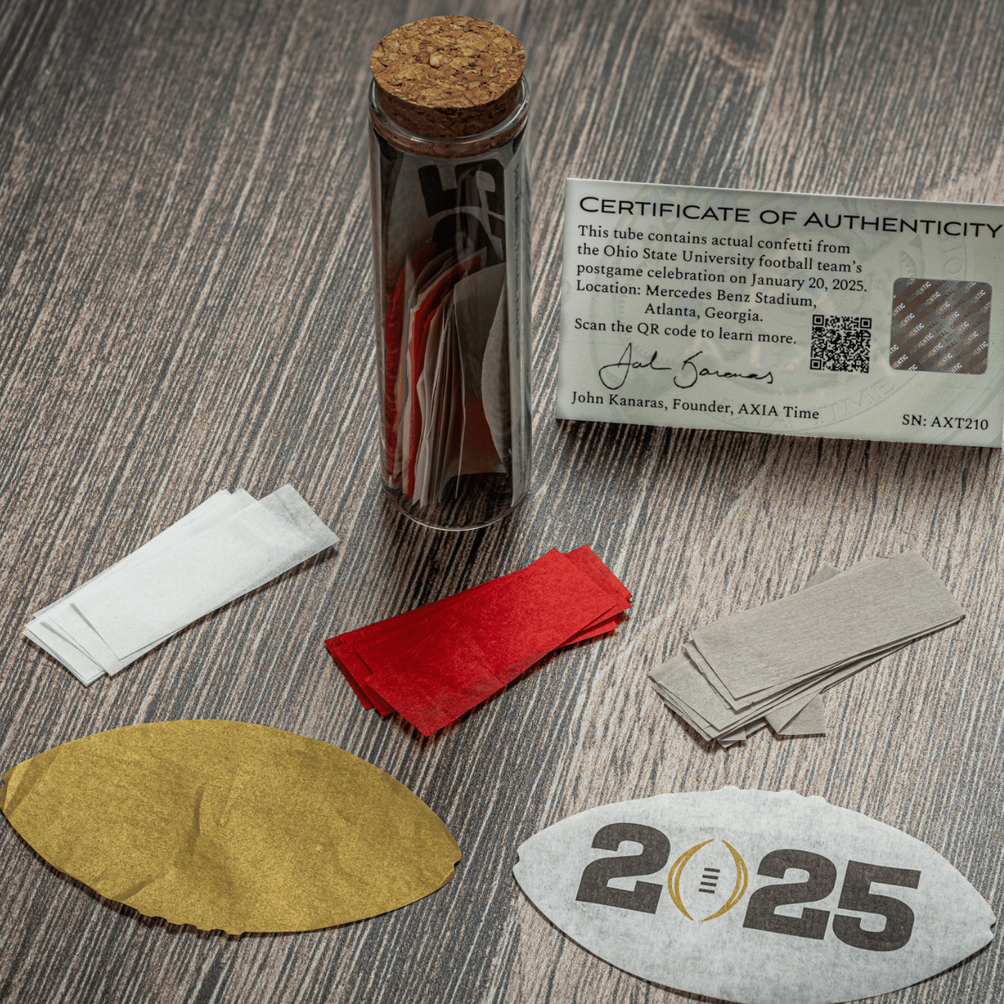 Ohio State Buckeyes 2024 National Champions Ryan Day Box Set - confetti
