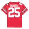 Ohio State Buckeyes Nike #25 Kai Saunders Student Athlete Scarlet Football Jersey - In Scarlet - Back View