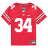 Ohio State Buckeyes Nike #34 Brennen Schramm Student Athlete Scarlet Football Jersey - In Scarlet - Front VIew