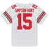 Ohio State Buckeyes Nike #15 Calvin Simpson-Hunt Student Athlete White Football Jersey - In White - Back View