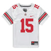 Ohio State Buckeyes Nike #15 Calvin Simpson-Hunt Student Athlete White Football Jersey - In White - Front View
