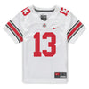Ohio State Buckeyes Nike #13 Kye Stokes Student Athlete White Football Jersey - In White - Front View