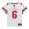 Ohio State Buckeyes Nike #6 Sonny Styles Student Athlete White Football Jersey - In White - Front View