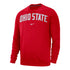 Ohio State Buckeyes Nike Club Fleece Scarlet Crewneck Sweatshirt