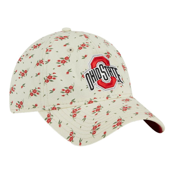 Ladies Ohio State Buckeyes Bloom Adjustable Hat - Angled Right View