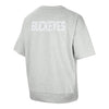 Ohio State Buckeyes Nike Dri-FIT Cutoff Sleeve Fleece Gray Crewneck Sweatshirt - Back View