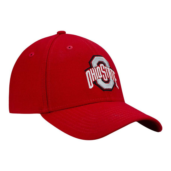 Ohio State Buckeyes Team Classic Scarlet Flex Hat - Angled Right View