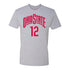 Ohio State Buckeyes Women's Basketball Student Athlete #12 Celeste Taylor T-Shirt - Front View