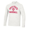Ohio State Buckeyes Champion Triumph Baseball Heritage Long Sleeve Gray T-Shirt