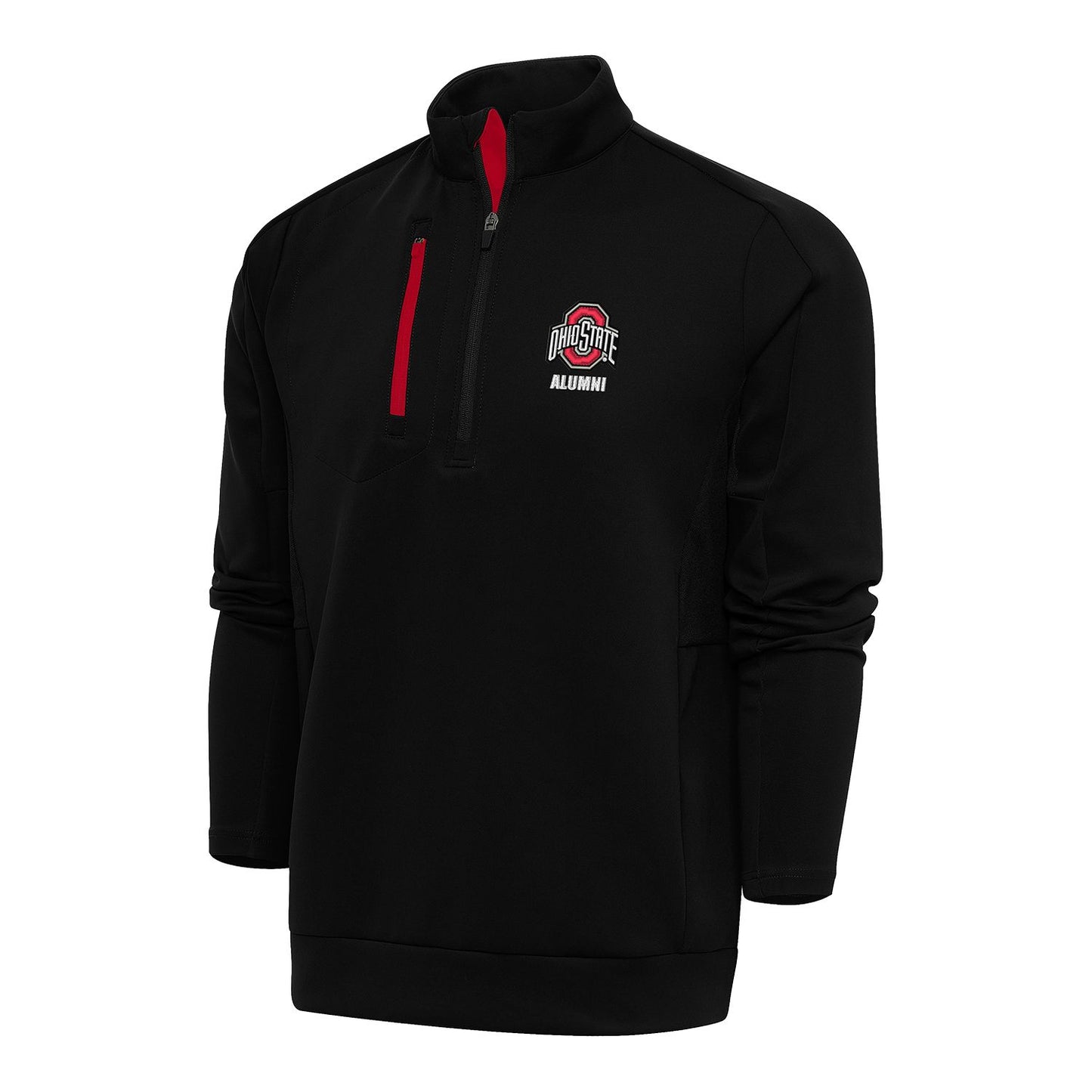 Ohio State Buckeyes Contrast Generation Alumni Black 1/4 Zip Jacket - Front View