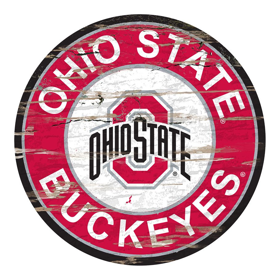 Ohio State Round Sign - Front View