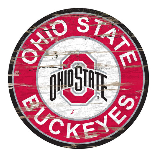 Ohio State Round Sign - Front View