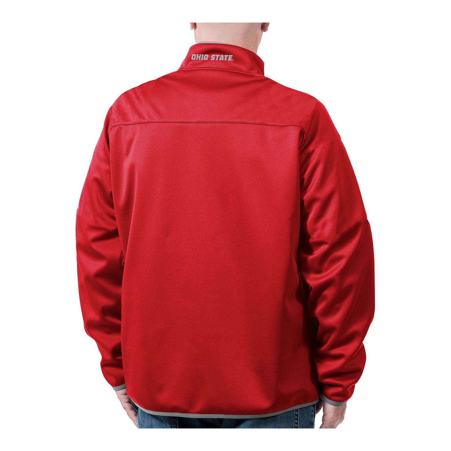 Ohio State Buckeyes Softshell Full-Zip Jacket - Back View