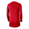 Ohio State Buckeyes Nike Textured Scarlet Long Sleeve T-Shirt - Back View