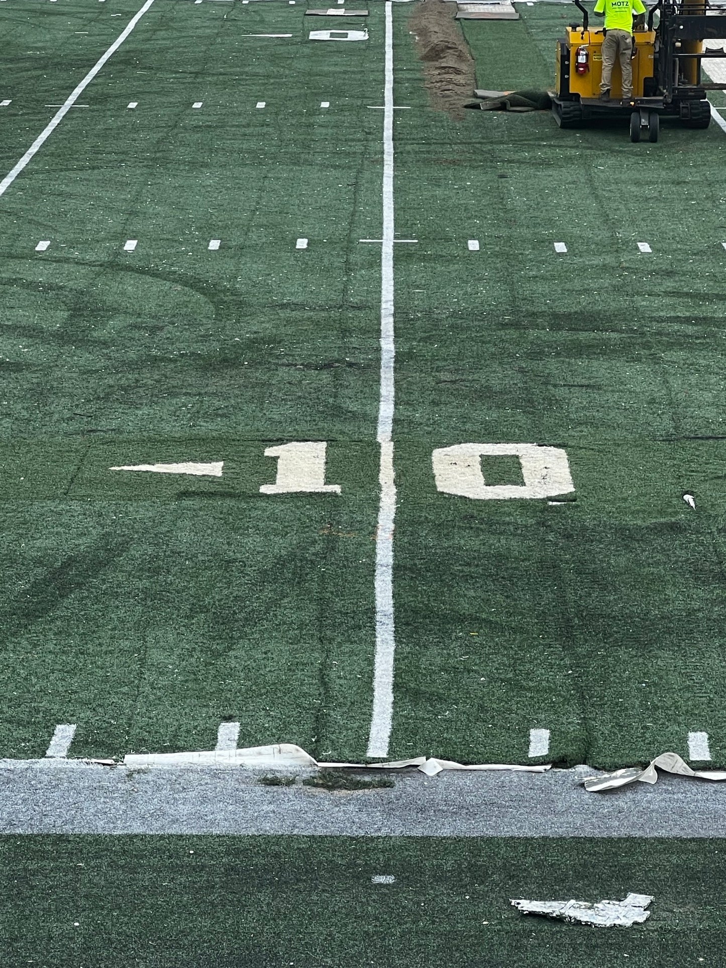 Ohio Stadium Official 10 Yard Line 6'x15' ft Turf Cutout