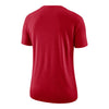 Ladies Ohio State Buckeyes Nike Primary Crew T-Shirt - In Scarlet - Back View