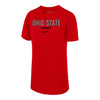 Youth Ohio State Buckeyes Ice Hockey Scarlet Short Sleeve T-Shirt