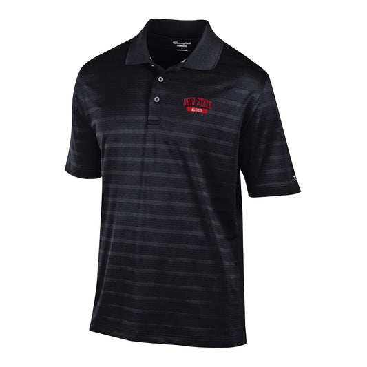 Ohio State Champion Alumni Black Polo - Front View