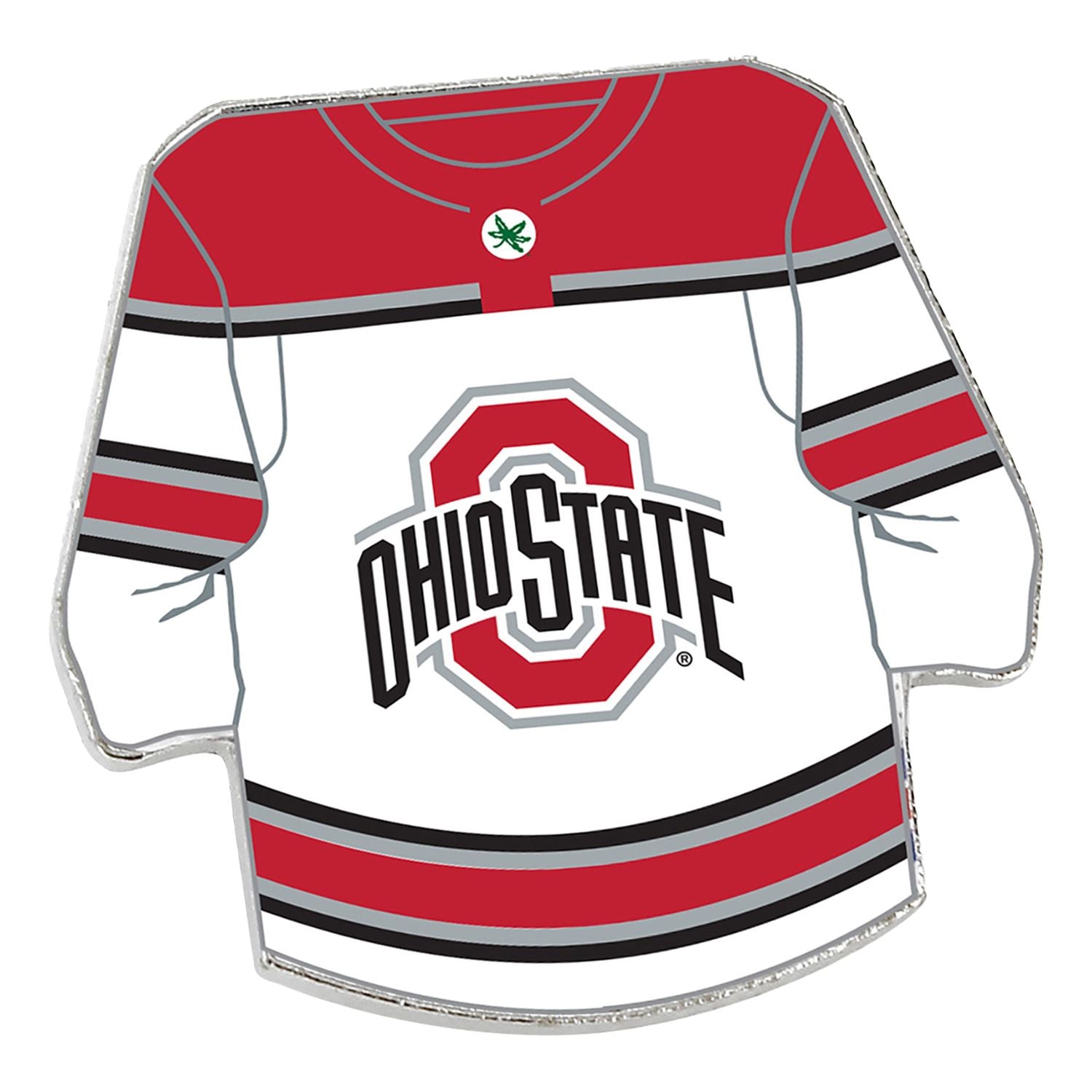 Ohio State Buckeyes Hockey Jersey Hatpin - Front View