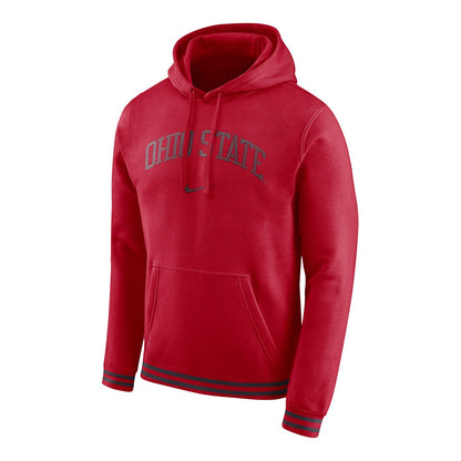 Ohio State Buckeyes Nike Basketball Retro Fleece Hood - Front View